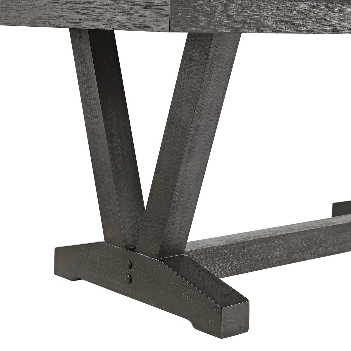 Everdeen Dining Set in Charcoal-Table & Four Chairs - Jack’s Furniture and More (Laredo, TX)