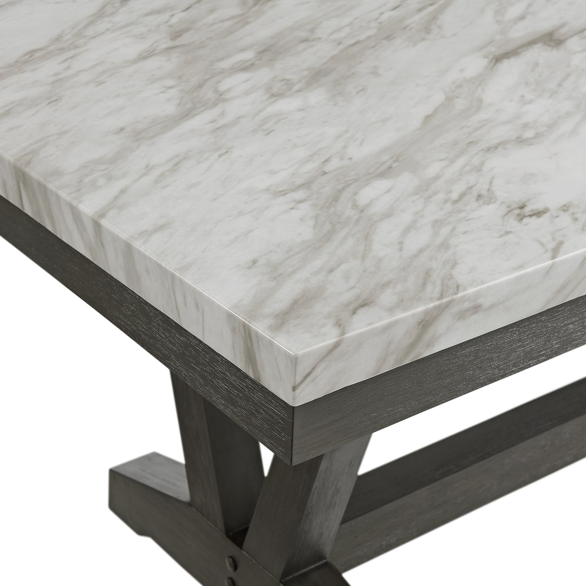 Everdeen Dining Set in Charcoal-Table & Four Chairs - Jack’s Furniture and More (Laredo, TX)
