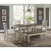 Farmington Rectangular Dining Table in Medium Brown and Washed Stone - Jack’s Furniture and More (Laredo, TX)