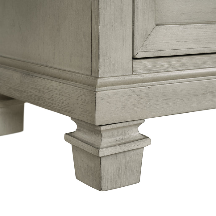 Farmington 2-Drawer Nightstand with USB in Medium Brown and Washed Stone - Jack’s Furniture and More (Laredo, TX)