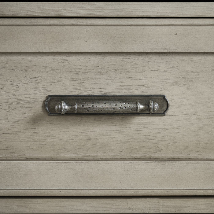 Farmington 5-Drawer Chest in Medium Brown and Washed Stone - Jack’s Furniture and More (Laredo, TX)