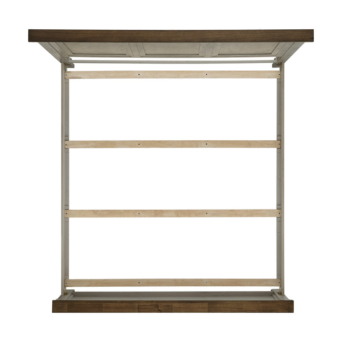 Farmington Panel Bedroom Set in Medium Brown and Washed Stone - Jack’s Furniture and More (Laredo, TX)