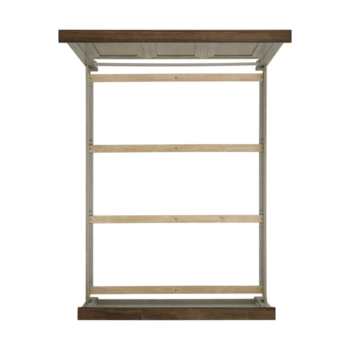 Farmington Panel Bedroom Set in Medium Brown and Washed Stone - Jack’s Furniture and More (Laredo, TX)