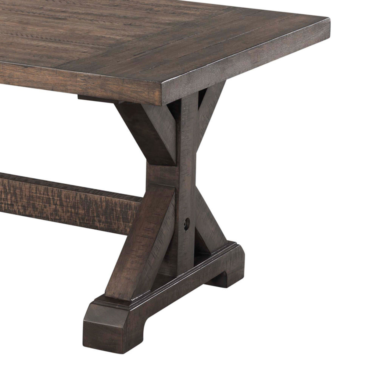 Finn 3PC Accent Trestle Table Set-Coffee Table & Two End Tables - Jack’s Furniture and More (Laredo, TX)
