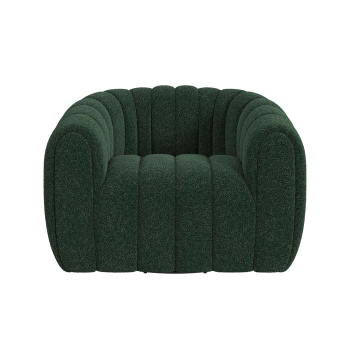 Flamingo Swivel Chair in Ching Hunter Green - Jack’s Furniture and More (Laredo, TX)