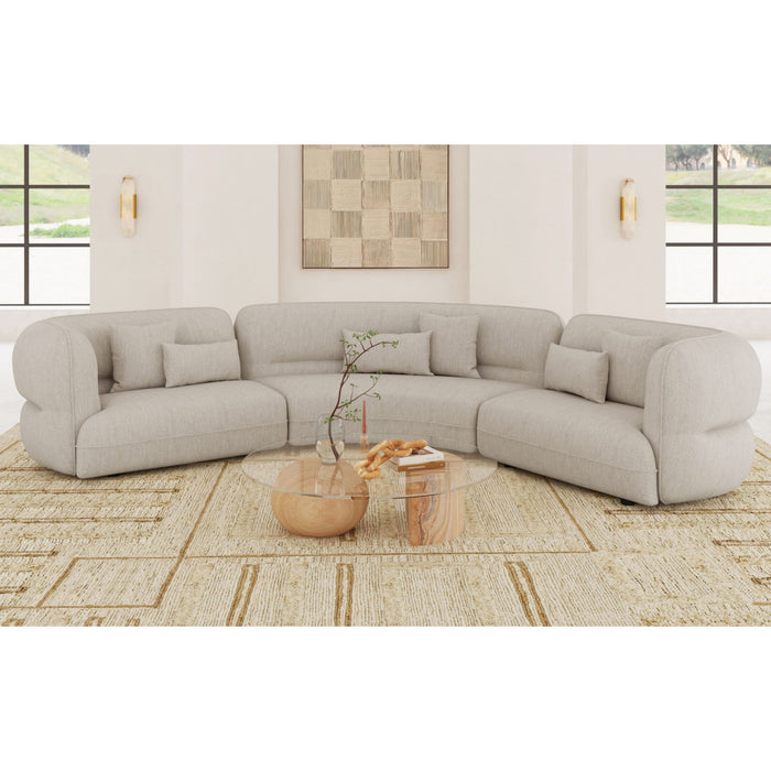 Four Seasons RHF Loveseat in Woolen Camel with 2 Pillows - Jack’s Furniture and More (Laredo, TX)