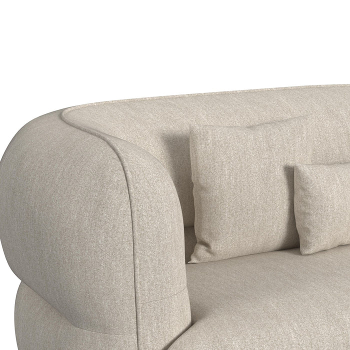 Four Seasons Sectional Set in Woolen Camel with 6 Pillows - Jack’s Furniture and More (Laredo, TX)