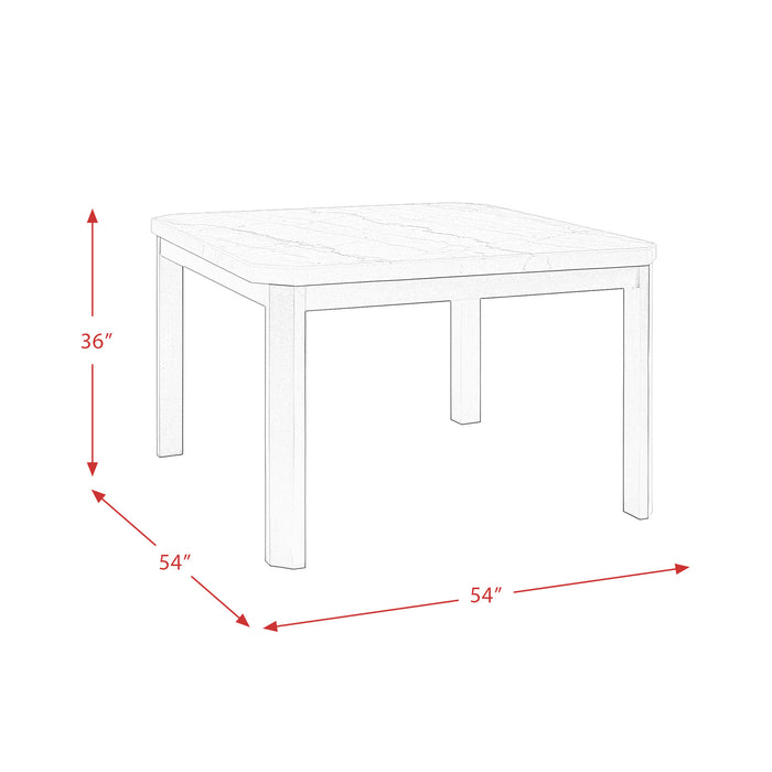 Francesca White Counter Height Dining Table - Jack’s Furniture and More (Laredo, TX)