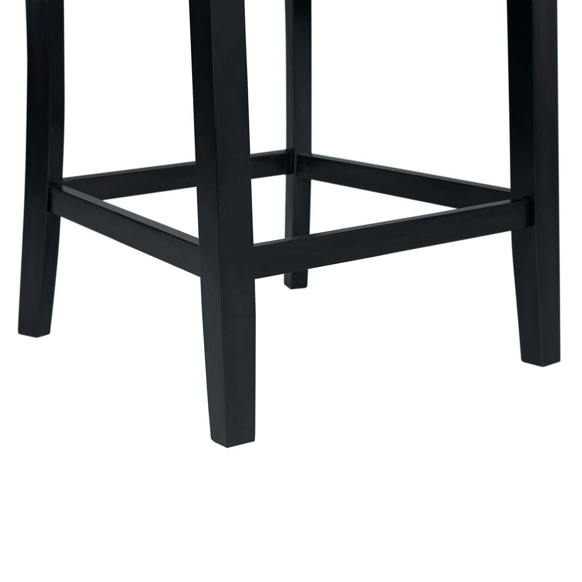 Francesca White Marble Square 5PC Counter Height Dining Set-Table & Four Grey Velvet Chairs