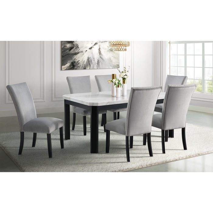 Francesca White Standard Height Dining Table - Jack’s Furniture and More (Laredo, TX)