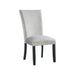 Francesca White Marble Rectangular 5PC Dining Set-Table & Four Grey Velvet Chairs - Jack’s Furniture and More (Laredo, TX)