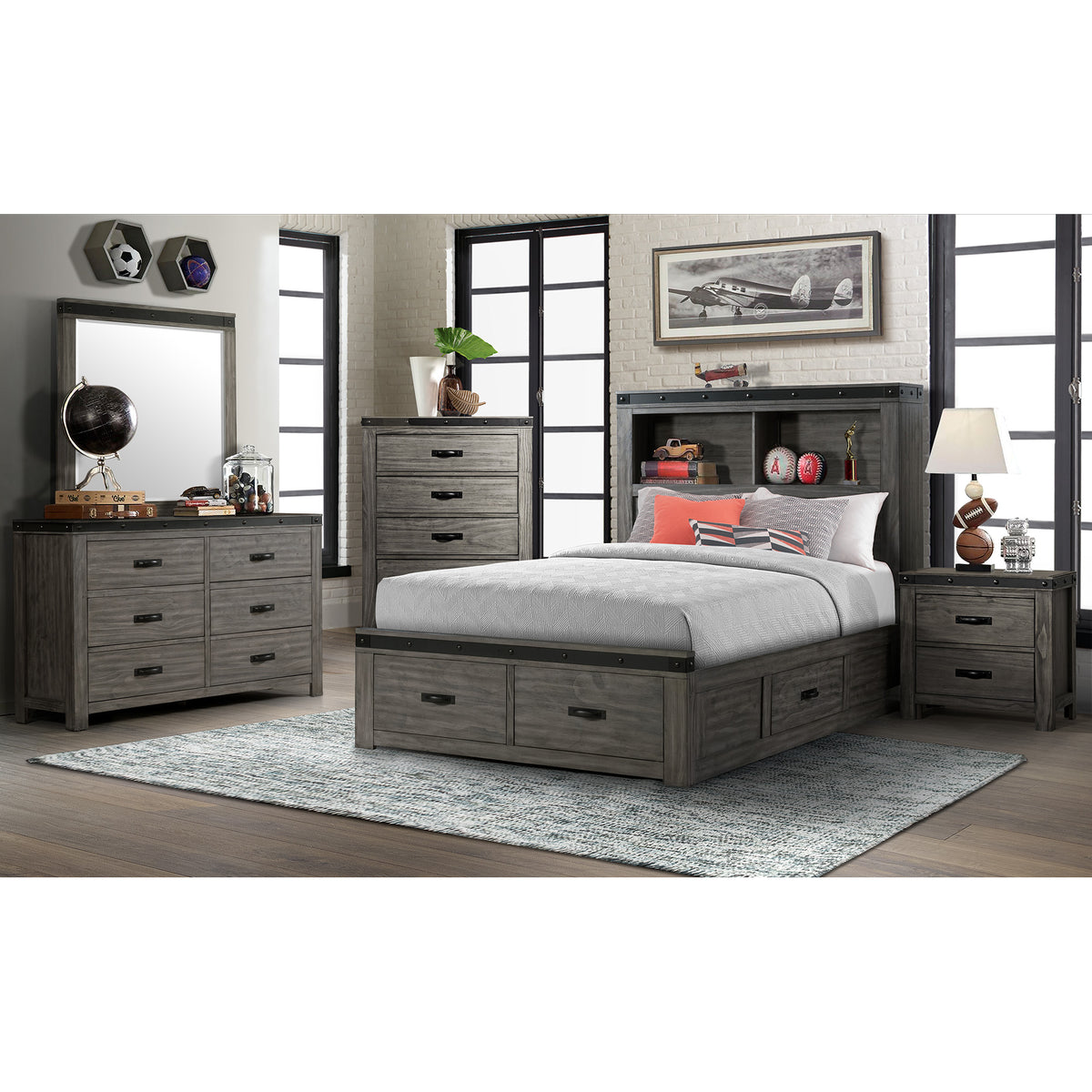 Wade Youth Platform Storage Bed