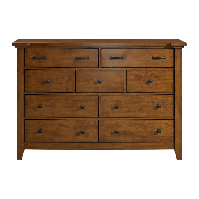 Gage 9-Drawer Dresser in Chestnut - Jack’s Furniture and More (Laredo, TX)