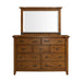 Gage Dresser & Mirror Set in Chestnut - Jack’s Furniture and More (Laredo, TX)
