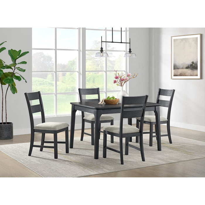 Garcia 5PC Dining Set with Table and 4 Chairs in Black - Jack’s Furniture and More (Laredo, TX)
