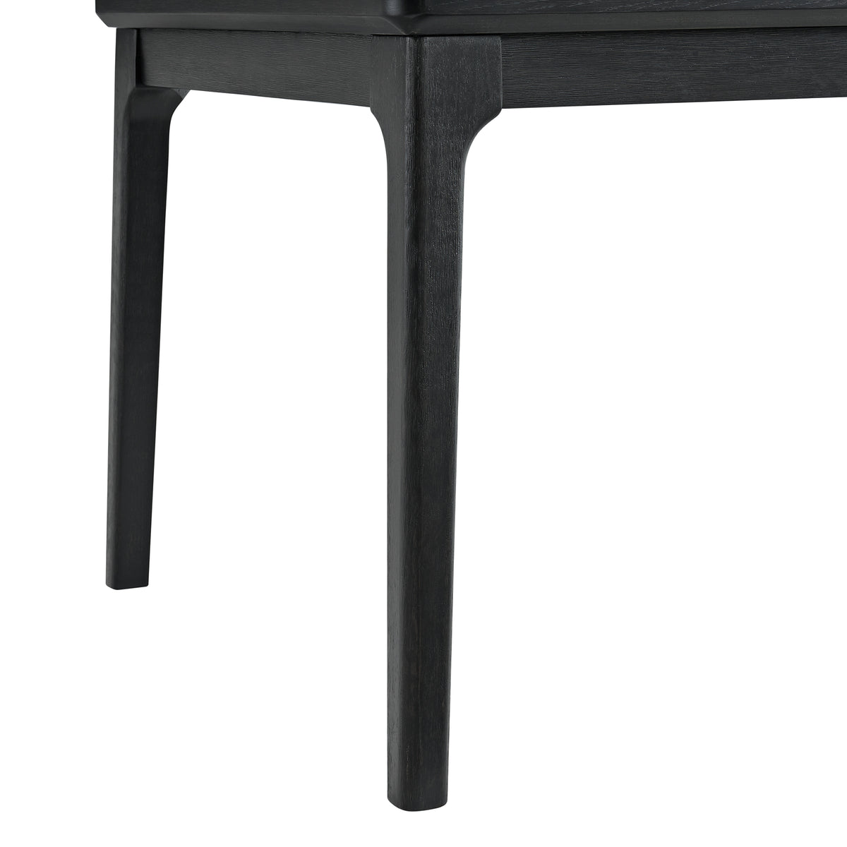Garcia 6PC Dining Set with Table, 4 Chairs, and Bench in Black