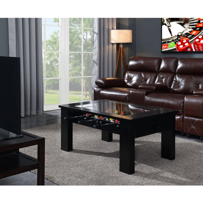 Giga Foosball Table (SSG-110601) Black Foosball Table - Jack’s Furniture and More (Laredo, TX)