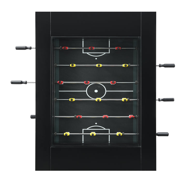 Giga Foosball Table (SSG-110601) Black Foosball Table - Jack’s Furniture and More (Laredo, TX)