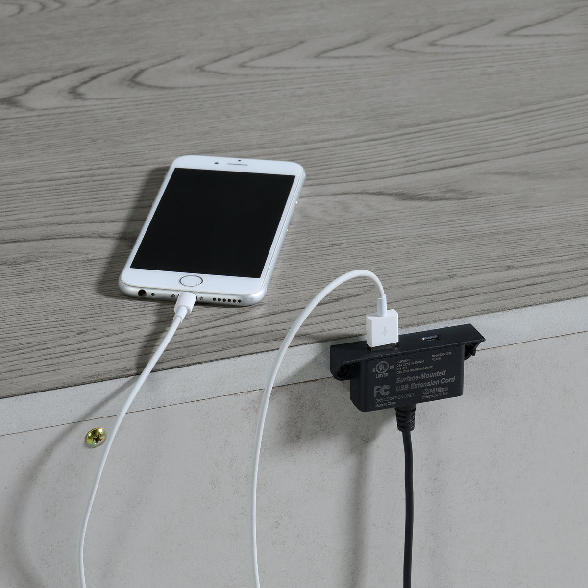 Glenmore 3-Drawer Nightstand with USB in Aged Grey - Jack’s Furniture and More (Laredo, TX)