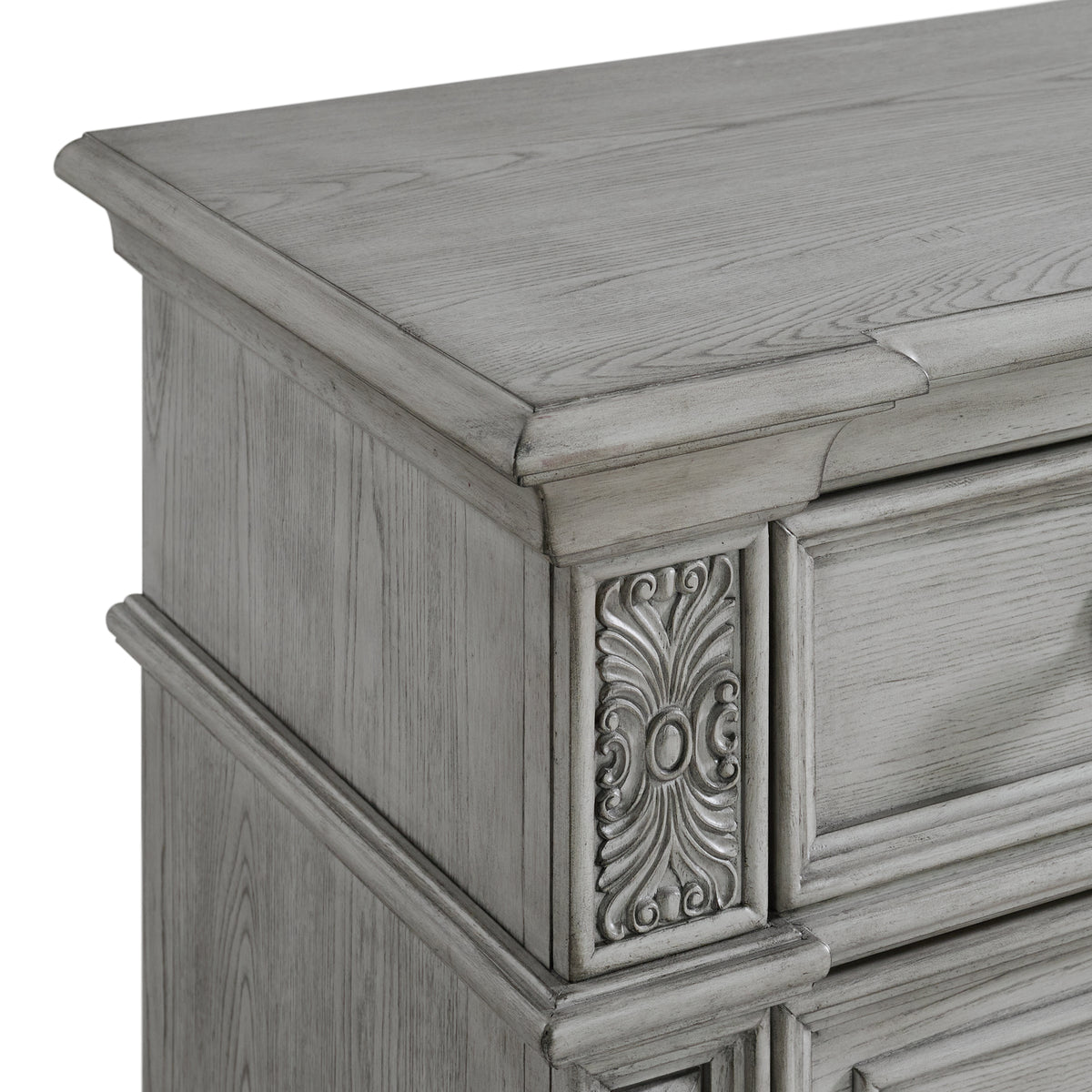 Glenmore 5-Drawer Chest in Aged Grey - Jack’s Furniture and More (Laredo, TX)
