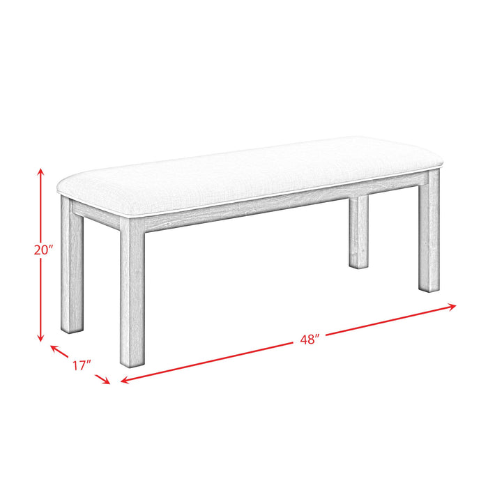 Grady 6PC Dining Set (72" Table + 4 Chairs + Bench) in Brown - Jack’s Furniture and More (Laredo, TX)