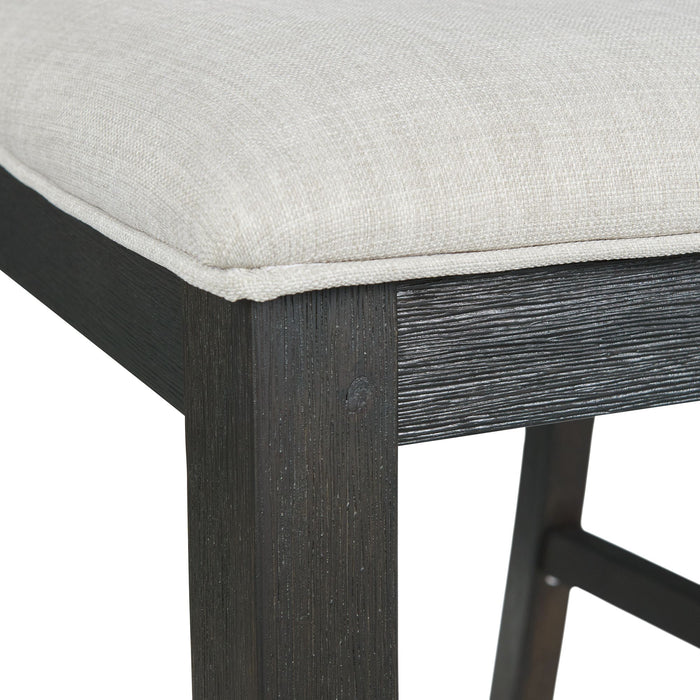 Grady 7PC Dining Set in Black-Table & Six Slat Back Chairs - Jack’s Furniture and More (Laredo, TX)