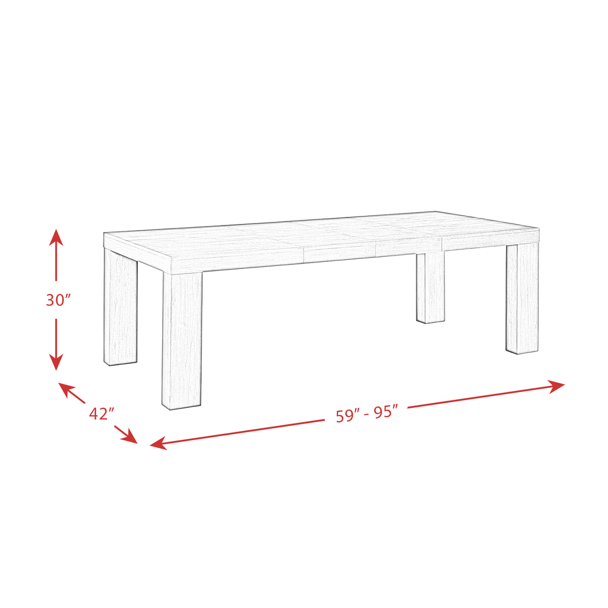 Grady 7PC Dining Set-Table & Six Upholstered Side Chairs