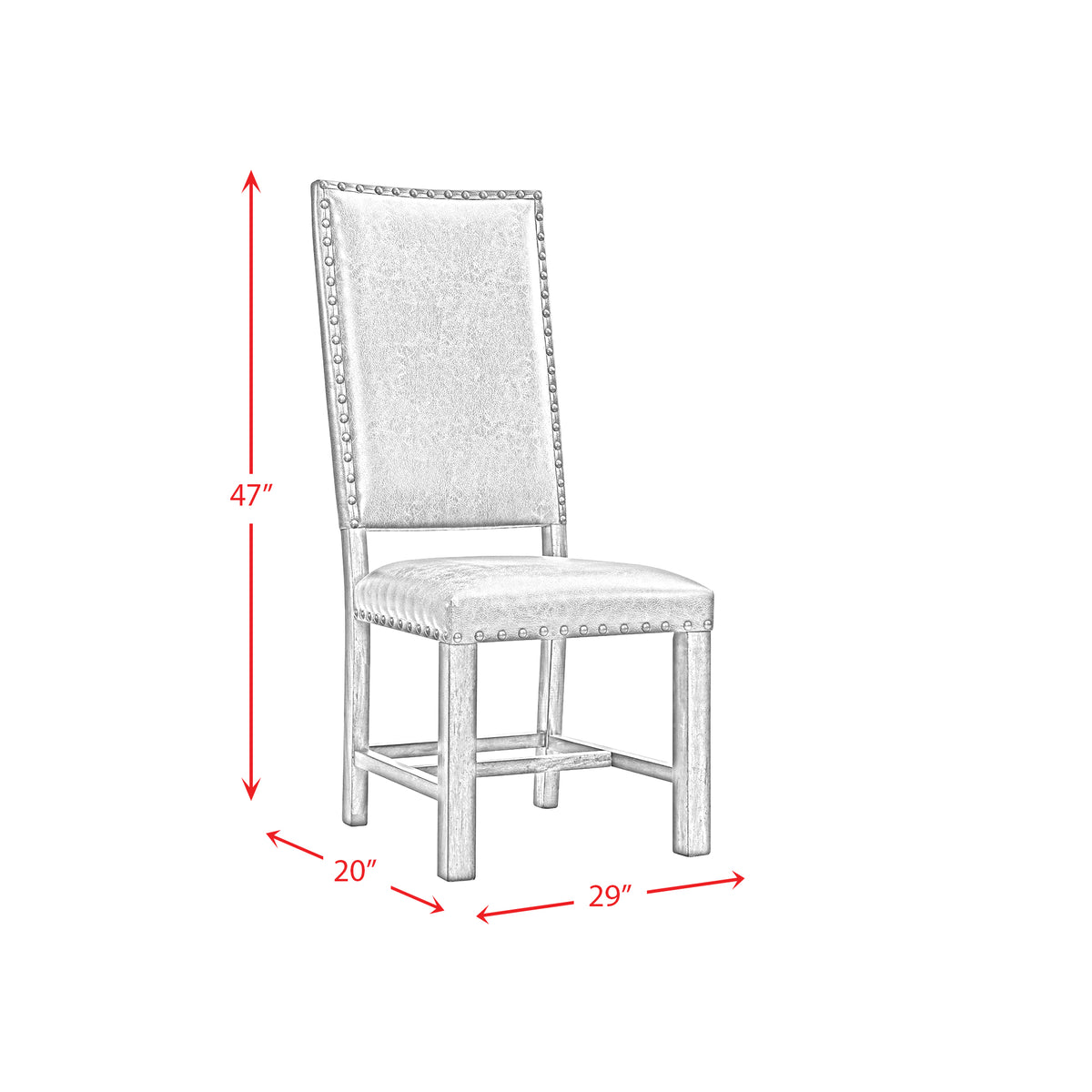 Gramercy 6PC Dining Set-Table, Four Tall Back Chairs and Settee - Jack’s Furniture and More (Laredo, TX)