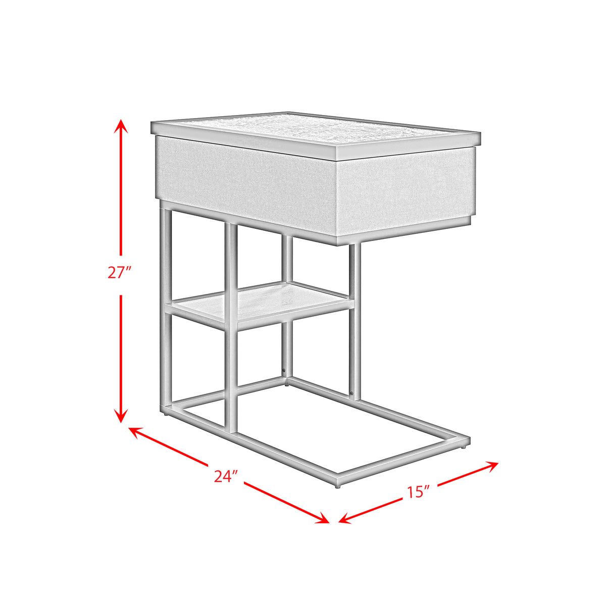 Halo Smart C-Table in Black - Jack’s Furniture and More (Laredo, TX)