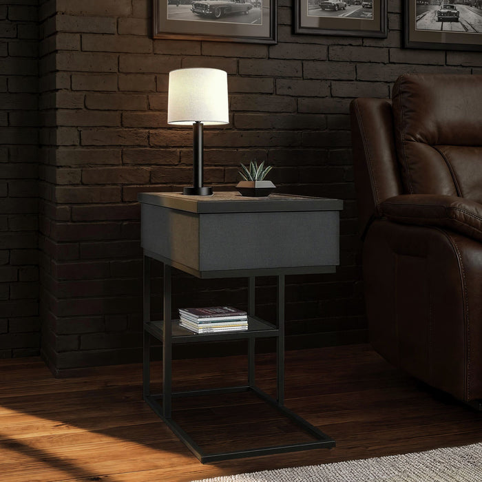 Halo Smart C-Table in Black - Jack’s Furniture and More (Laredo, TX)