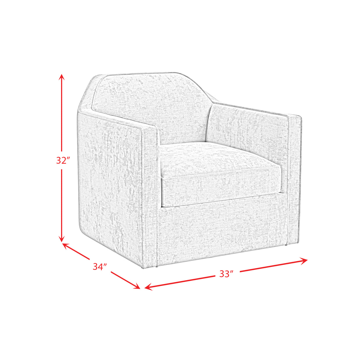 Hamlin Swivel Chair in Beamer Cement - Jack’s Furniture and More (Laredo, TX)