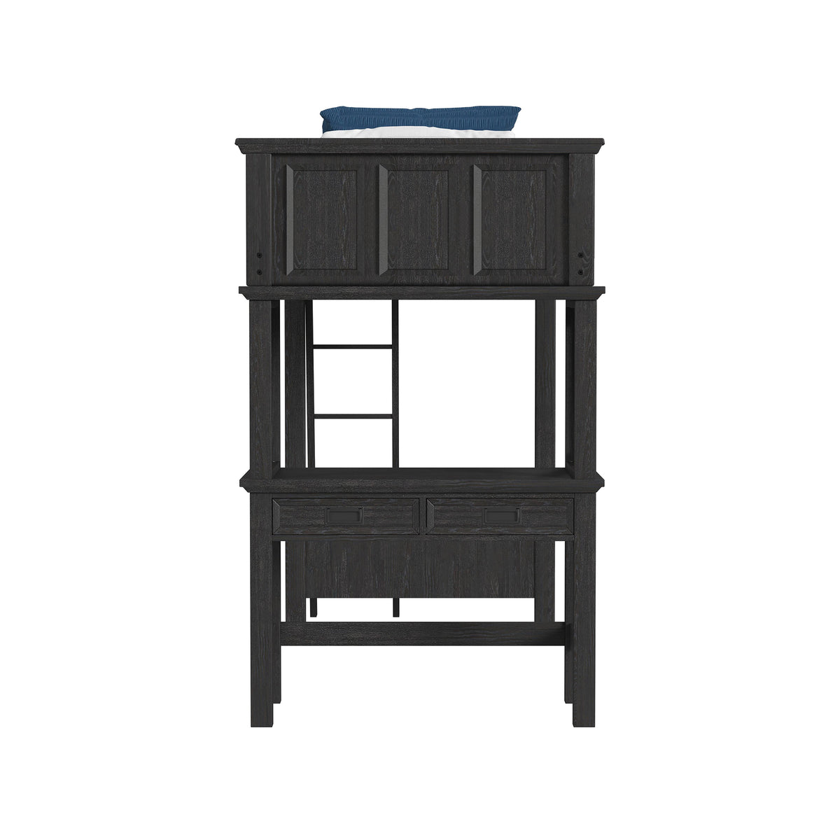 Hampton Kids Loft with Ladder and Desk with Speaker