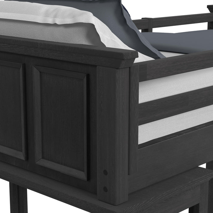 Hampton Kids Loft with Staircase and Desk with Speaker Bedroom Set - Jack’s Furniture and More (Laredo, TX)