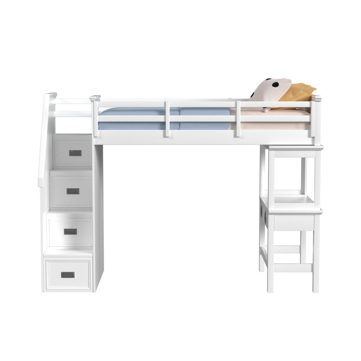 Hampton Kids Loft with Staircase and Desk with Speaker - Jack’s Furniture and More (Laredo, TX)