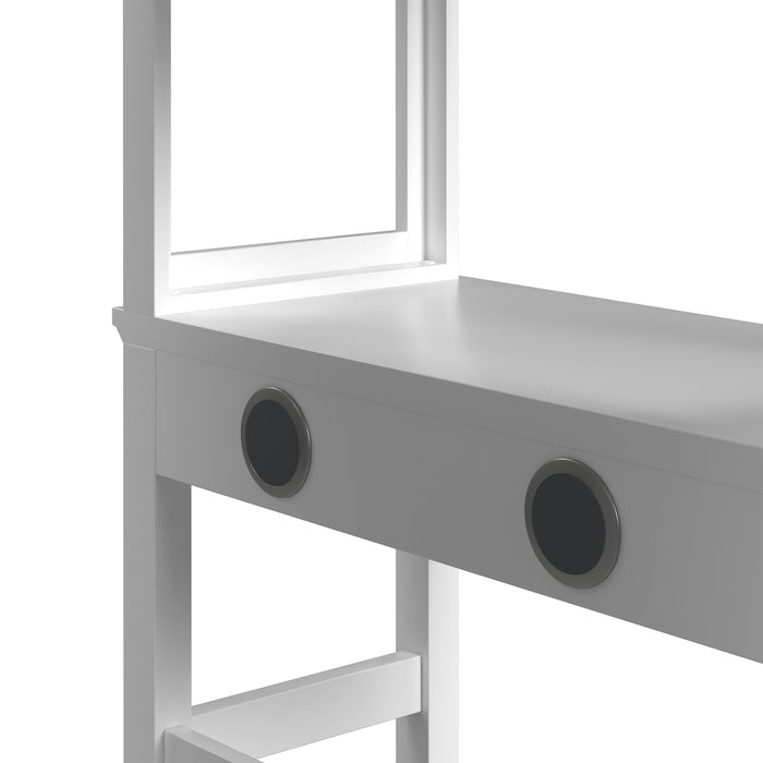 Hampton Kids Loft with Staircase and Desk with Speaker - Jack’s Furniture and More (Laredo, TX)