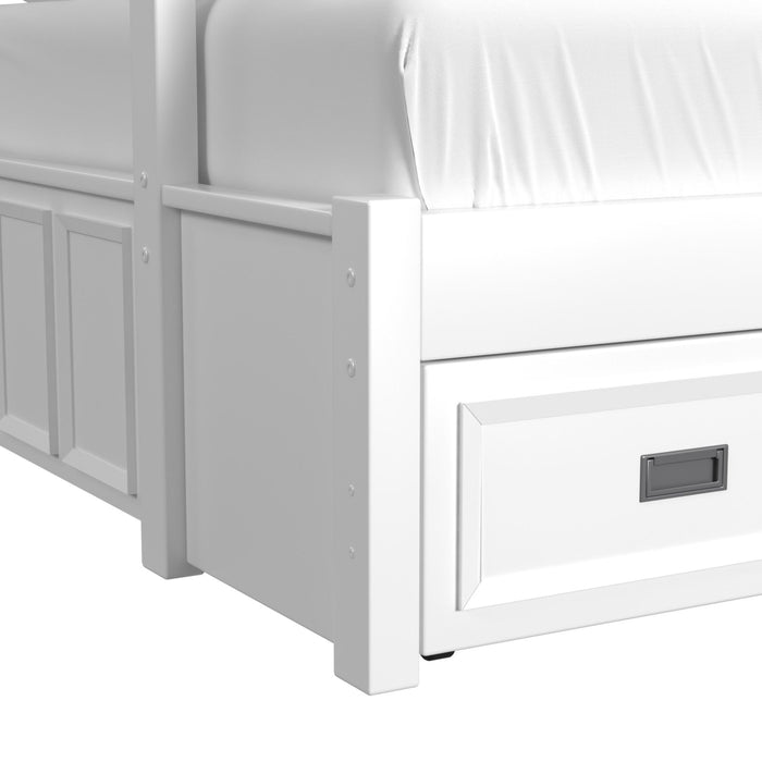 Hampton Kids Over Bunk with Ladder and Trundle Bedroom Set - Jack’s Furniture and More (Laredo, TX)