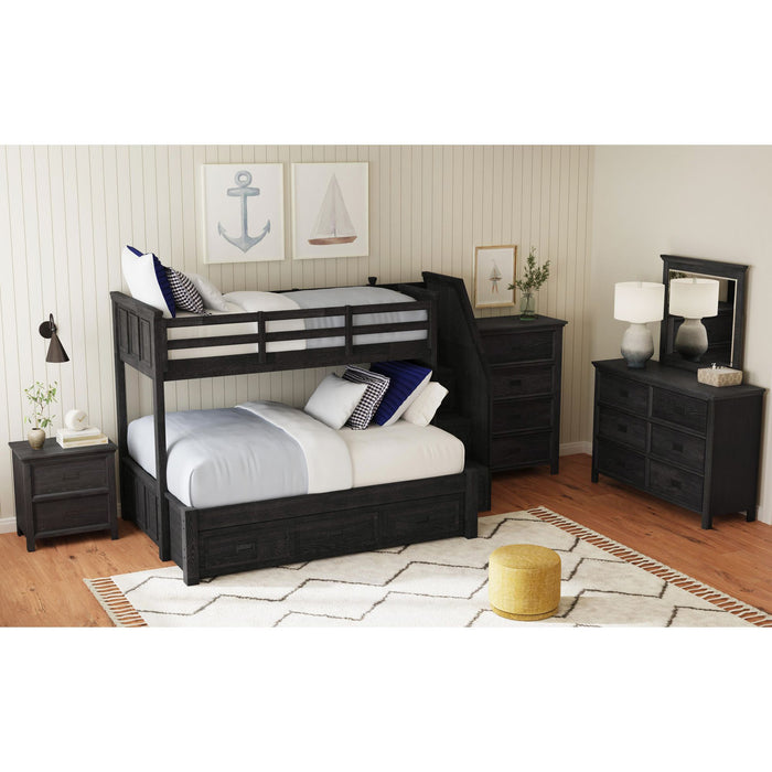 Hampton Kids Over Bunk with Staircase and Trundle Bedroom Set - Jack’s Furniture and More (Laredo, TX)