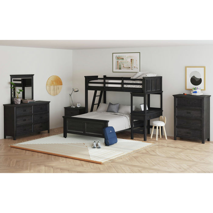 Hampton Kids Over Loft with Ladder and Desk with Speaker - Jack’s Furniture and More (Laredo, TX)