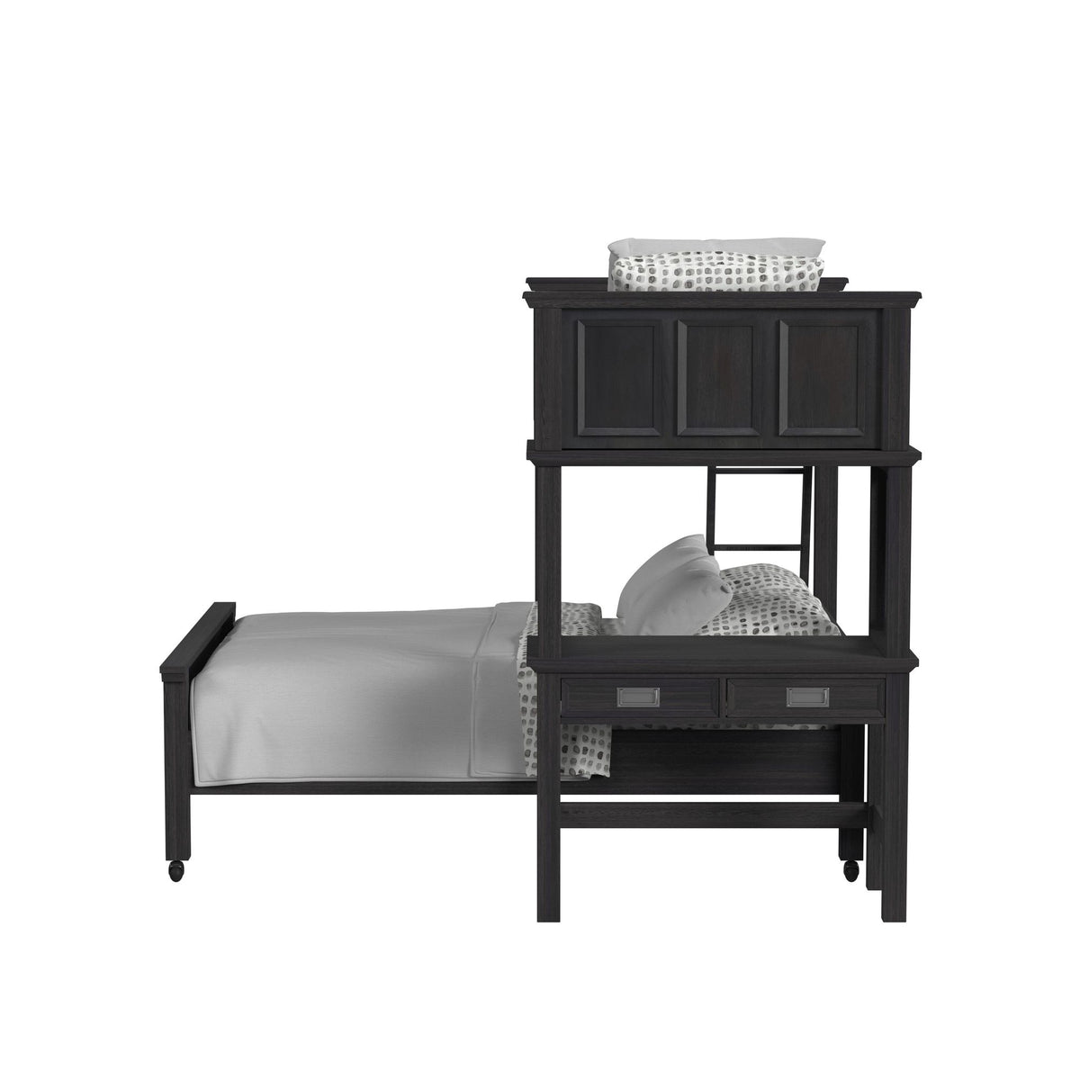 Hampton Kids Over Loft with Ladder and Desk with Speaker - Jack’s Furniture and More (Laredo, TX)