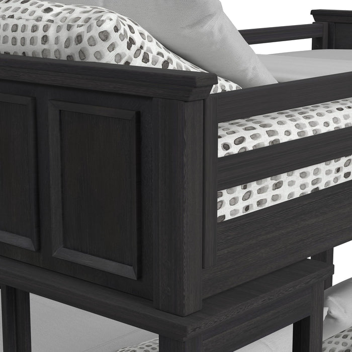 Hampton Kids Over Loft with Ladder and Desk with Speaker Bedroom Set - Jack’s Furniture and More (Laredo, TX)