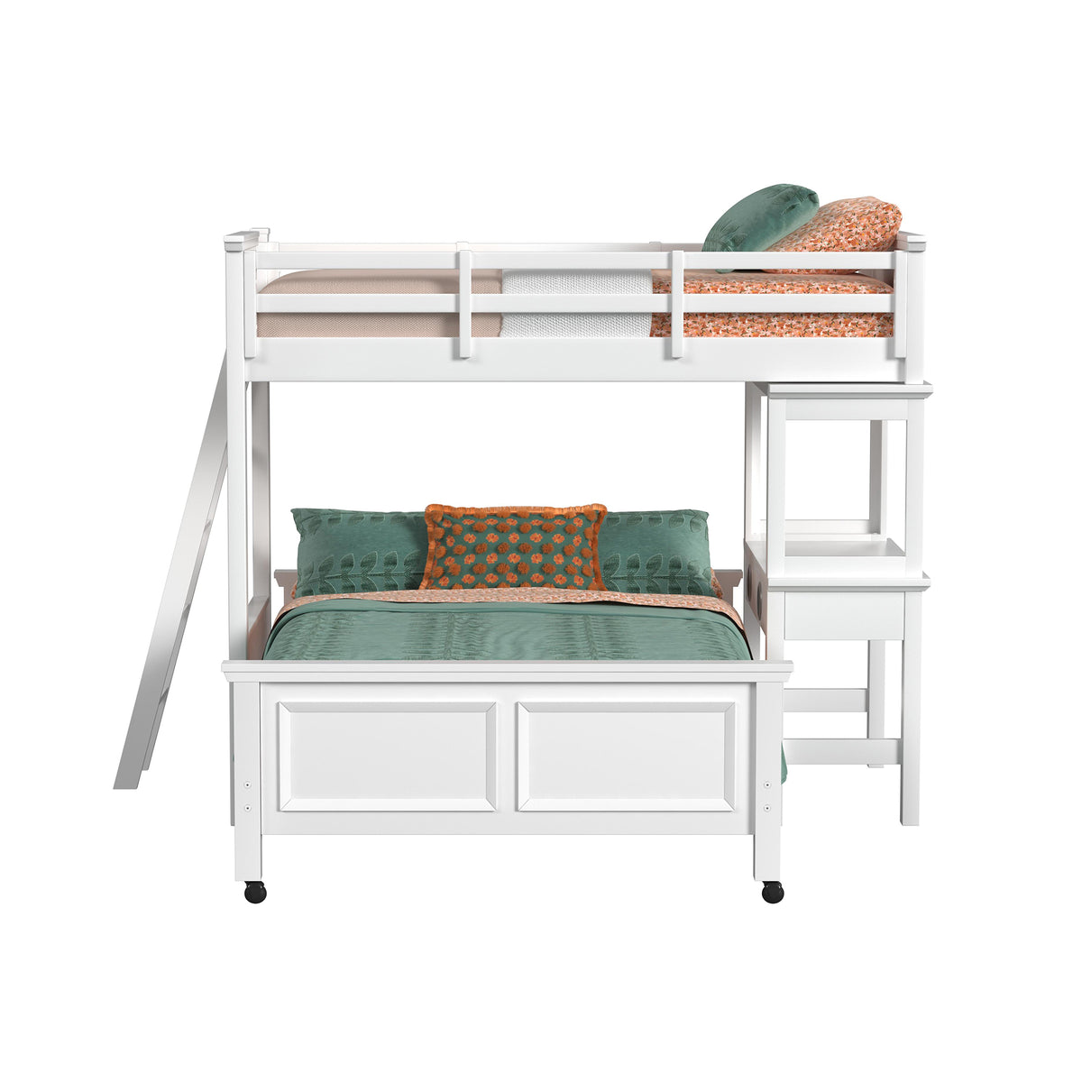 Hampton Kids Over Loft with Ladder and Desk with Speaker - Jack’s Furniture and More (Laredo, TX)