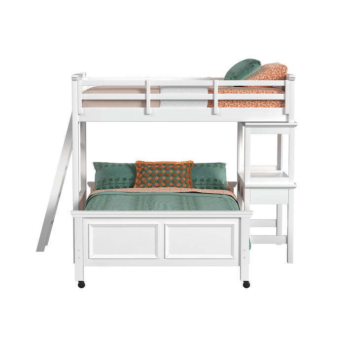 Hampton Kids Over Loft with Ladder and Desk with Speaker - Jack’s Furniture and More (Laredo, TX)
