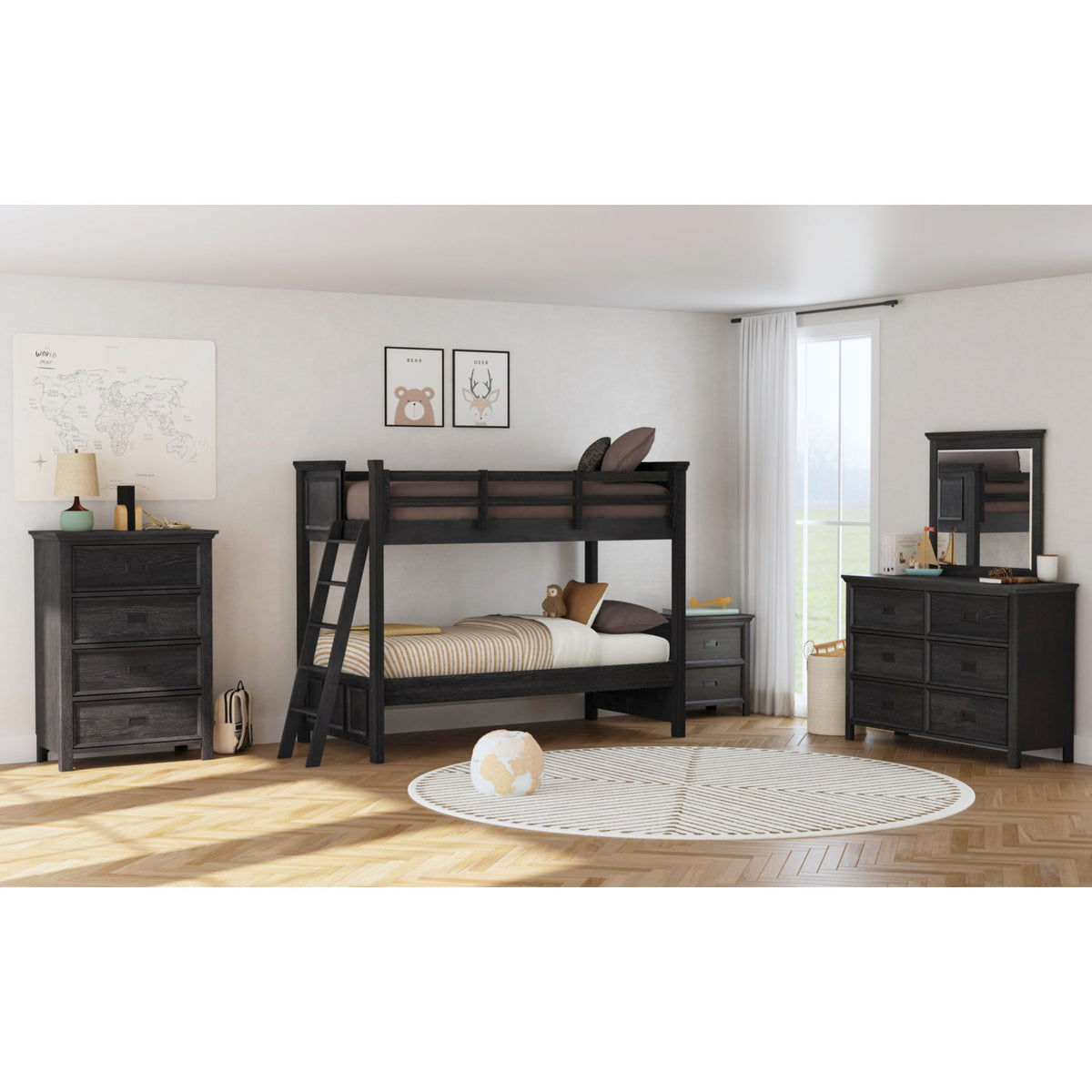 Hampton Kids Over Bunk with Ladder - Jack’s Furniture and More (Laredo, TX)