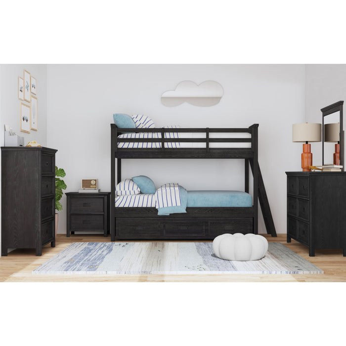 Hampton Kids Over Bunk with Ladder and Trundle Bedroom Set - Jack’s Furniture and More (Laredo, TX)