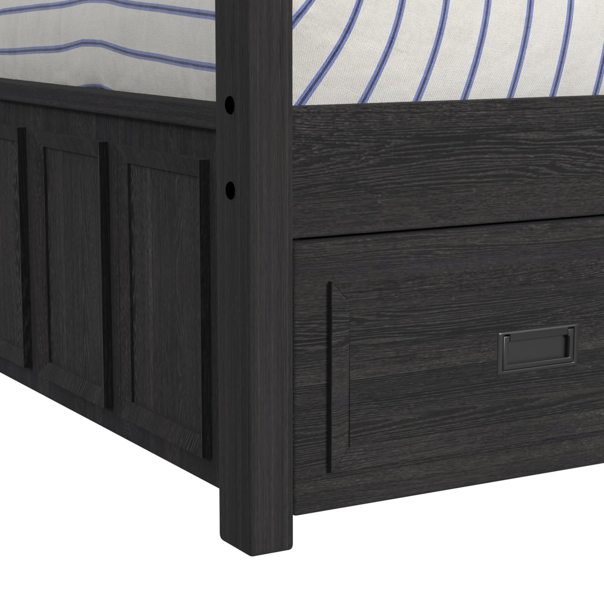 Hampton Kids Over Bunk with Ladder and Trundle Bedroom Set