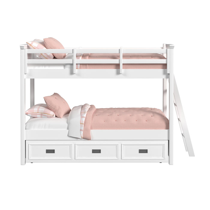 Hampton Kids Over Bunk with Ladder and Trundle - Jack’s Furniture and More (Laredo, TX)
