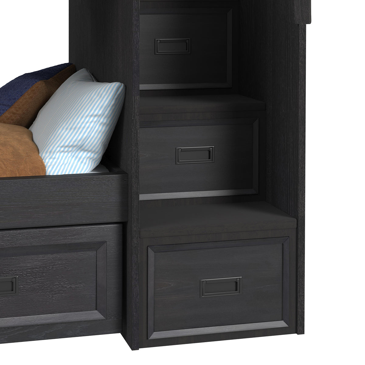 Hampton Kids Over Bunk with Staircase and Trundle Bedroom Set - Jack’s Furniture and More (Laredo, TX)