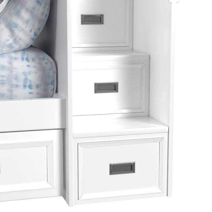 Hampton Kids Over Bunk with Staircase and Trundle - Jack’s Furniture and More (Laredo, TX)