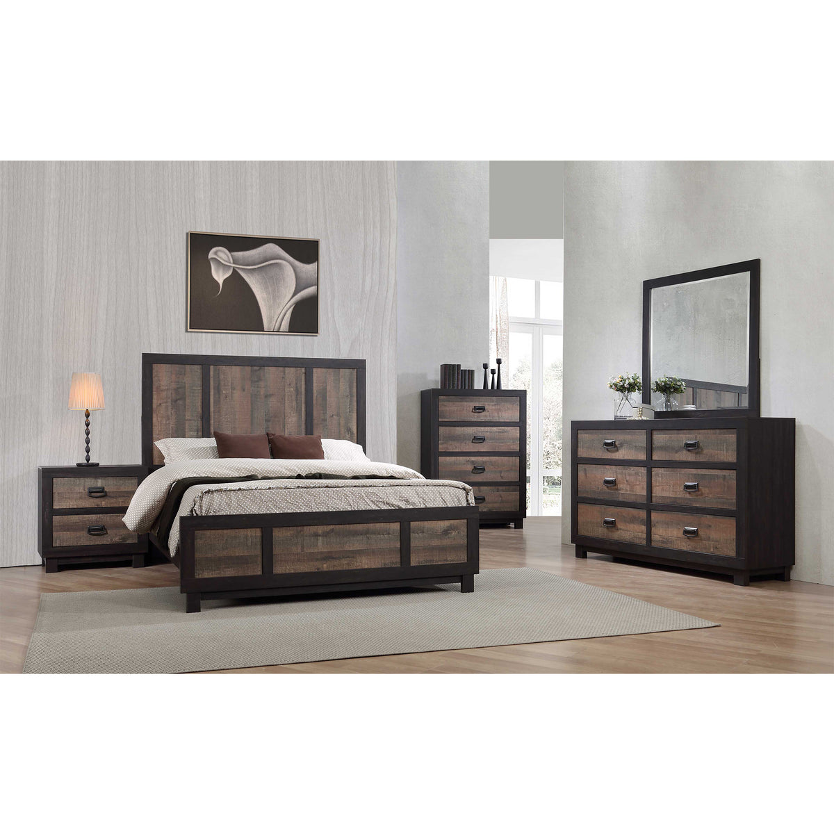 Harlington 6-Drawer Dresser w/ Mirror Set