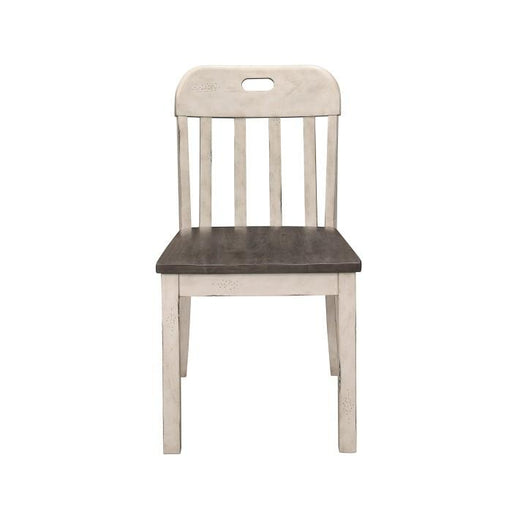 Clover Side Chair in White & Gray (Set of 2) image